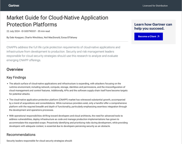 CloudNative Application Protection Platform Uptycs Solutions